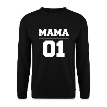 Partnerlook, couple, Vater, Vater und Sohn, Vatert - Unisex Pullover - Schwarz - Vorne - Alina (178cm) & Michal (187cm)