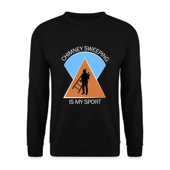 Chimney Sweep Chimney Sweep - Unisex Sweatshirt - black - Front - Alina (178cm) & Michal (187cm)