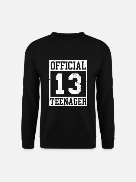 13 - Official Teenager - Geburtstag Geschenk Teen - Unisex Pullover - Schwarz