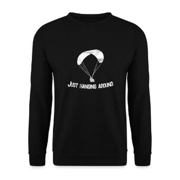 Paraglider sayings - Unisex Sweatshirt - black - Front - Alina (178cm) & Michal (187cm)