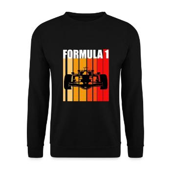 T-shirt Cadeau Un Formule Fan - Sweat-shirt Unisexe - noir - Devant - Alina (178cm) & Michal (187cm)
