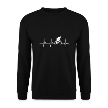 Batteur de coeur Ebiker - Sweat-shirt Unisexe - noir - Devant - Alina (178cm) & Michal (187cm)