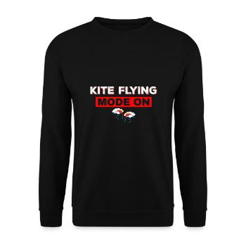 Hang gliding Hang glider fashion - Unisex Sweatshirt - black - Front - Alina (178cm) & Michal (187cm)