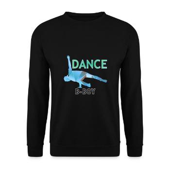 Hiphop bboying Dance - Unisex Pullover - Schwarz - Vorne - Alina (178cm) & Michal (187cm)