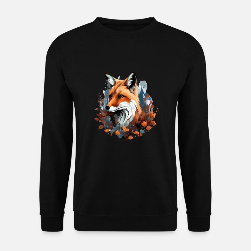 Fuchs Füchse für einen Fuchs Fan - Unisex Pullover - Schwarz