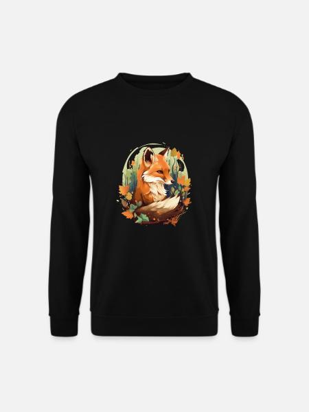 Fuchs Füchse für einen Fuchs Fan - Unisex Pullover - Schwarz