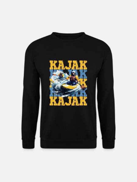 Kajak - Unisex Pullover - Schwarz