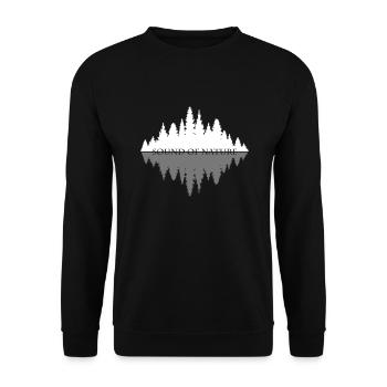 SOUND OF NATURE - Unisex Pullover - Schwarz - Vorne - Alina (178cm) & Michal (187cm)