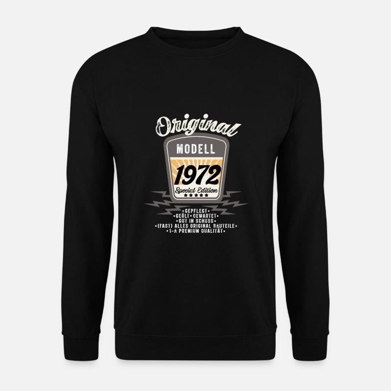 Model 1972 Original Oldtimer Badge 50 Birthday - Unisex Sweatshirt - black