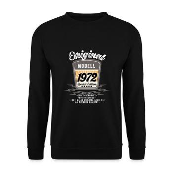 Modell 1972 - Unisex Pullover - Schwarz - Vorne - Alina (178cm) & Michal (187cm)
