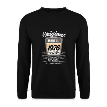 Modell 1976 - Unisex Pullover - Schwarz - Vorne - Alina (178cm) & Michal (187cm)