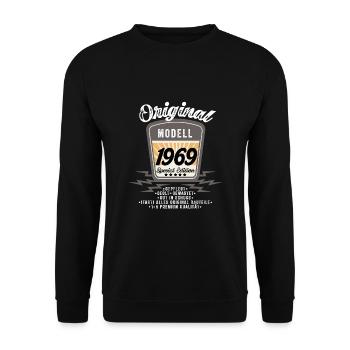 Modell 1969 - Unisex Pullover - Schwarz - Vorne - Alina (178cm) & Michal (187cm)