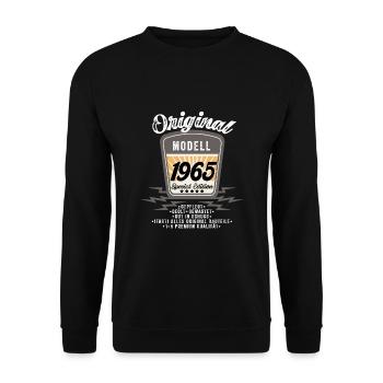 Modell 1965 - Unisex Pullover - Schwarz - Vorne - Alina (178cm) & Michal (187cm)