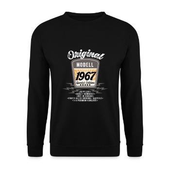 Modell 1967 - Unisex Pullover - Schwarz - Vorne - Alina (178cm) & Michal (187cm)