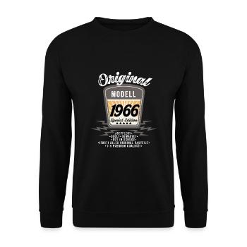 Modell 1966 - Unisex Pullover - Schwarz - Vorne - Alina (178cm) & Michal (187cm)
