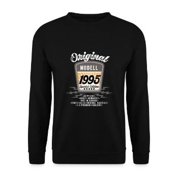 Modell 1995 - Unisex Pullover - Schwarz - Vorne - Alina (178cm) & Michal (187cm)