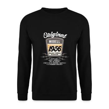 Modell 1956 - Unisex Pullover - Schwarz - Vorne - Alina (178cm) & Michal (187cm)