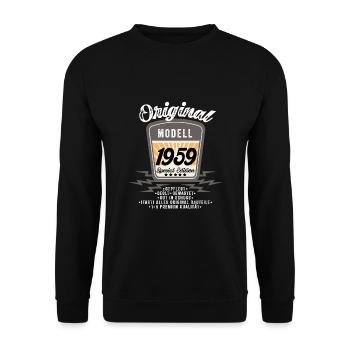 Modell 1959 - Unisex Pullover - Schwarz - Vorne - Alina (178cm) & Michal (187cm)