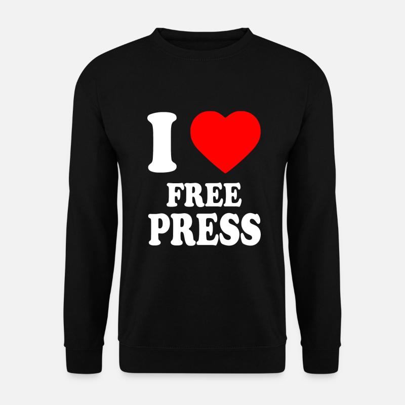 i love free press - Unisex Sweatshirt - black