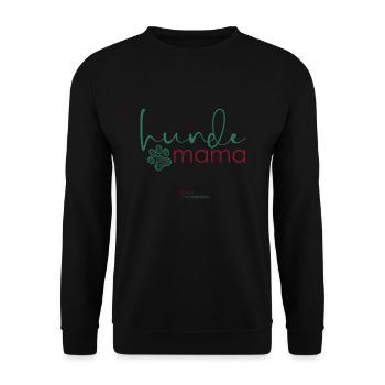 jowi_hundeliebe Hundemama - Unisex Pullover - Schwarz - Vorne - Alina (178cm) & Michal (187cm)