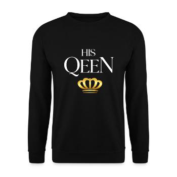 Partner Look Couple Partner Couple Couple Family - Unisex Sweatshirt - black - Front - Alina (178cm) & Michal (187cm)
