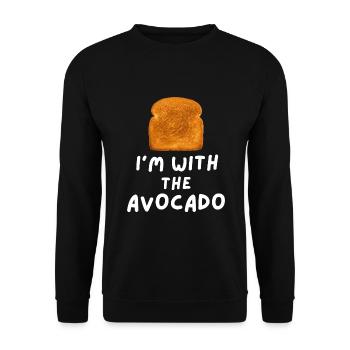 Lustiges Halloween Design - Unisex Pullover - Schwarz - Vorne - Alina (178cm) & Michal (187cm)