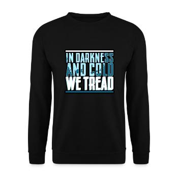 Saturation Diver - In Darkness And Cold, We Tread - Unisex Sweatshirt - black - Front - Alina (178cm) & Michal (187cm)