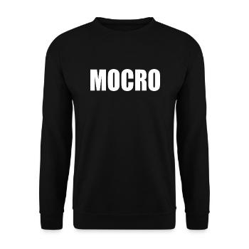 Mocro - Unisex Pullover - Schwarz - Vorne - Alina (178cm) & Michal (187cm)