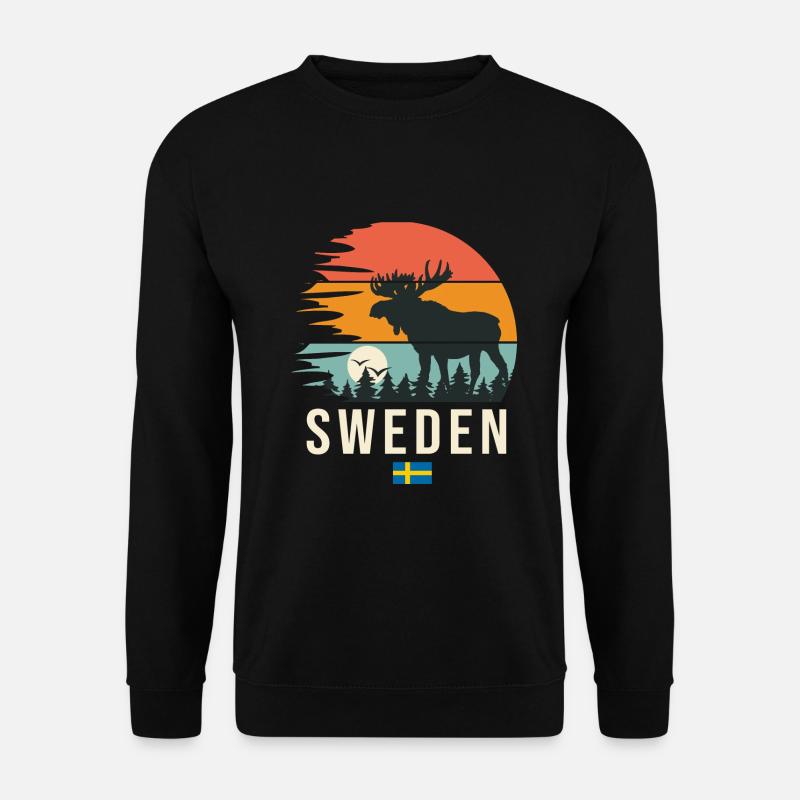 Schweden Schweden Cooles Geschenk - Unisex Pullover - Schwarz