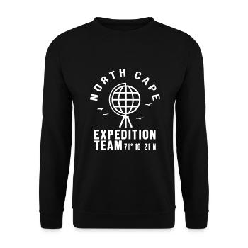 North cape north nordkapp - Unisex Sweatshirt - black - Front - Alina (178cm) & Michal (187cm)