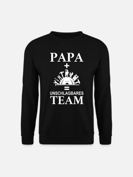 Papa Handwerker Geschenk - Unisex Pullover - Schwarz