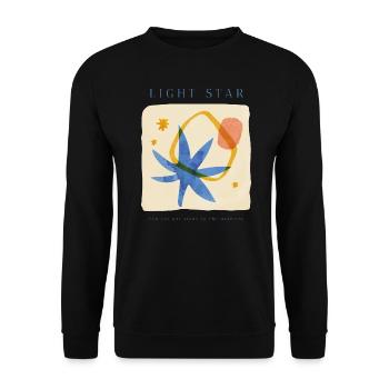 Citation Star - Sweat-shirt Unisexe - noir - Devant - Alina (178cm) & Michal (187cm)