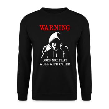 Ne fonctionne pas bien avec les autres anonymes - Sweat-shirt Unisexe - noir - Devant - Alina (178cm) & Michal (187cm)