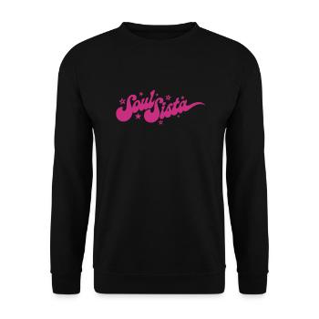 SOUL SISTA STARS - Unisex Pullover - Schwarz - Vorne - Alina (178cm) & Michal (187cm)