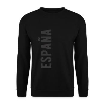 España Espana Spain Spanish Language Saying - Unisex Sweatshirt - black - Front - Alina (178cm) & Michal (187cm)