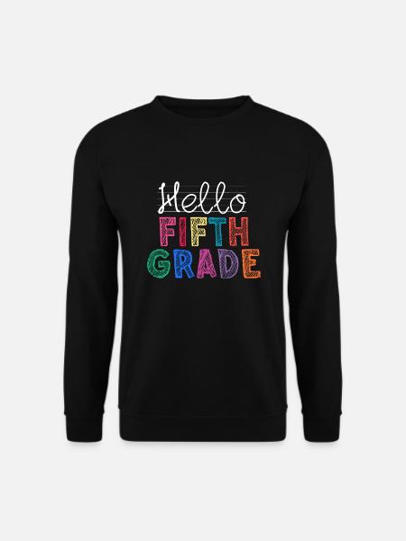 Teacher Hello Fifth Grade - Unisex Sweatshirt - black