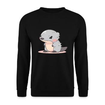 Mungo - Unisex Pullover - Schwarz - Vorne - Alina (178cm) & Michal (187cm)