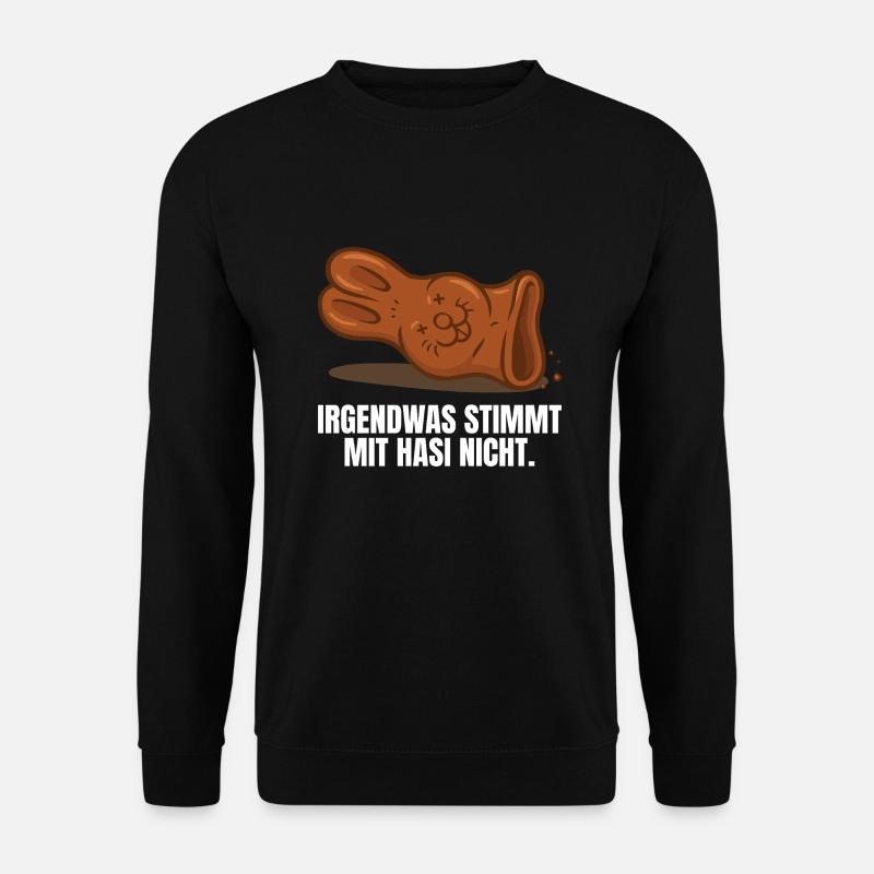 Schokoladenhase Ostern - Unisex Pullover - Schwarz