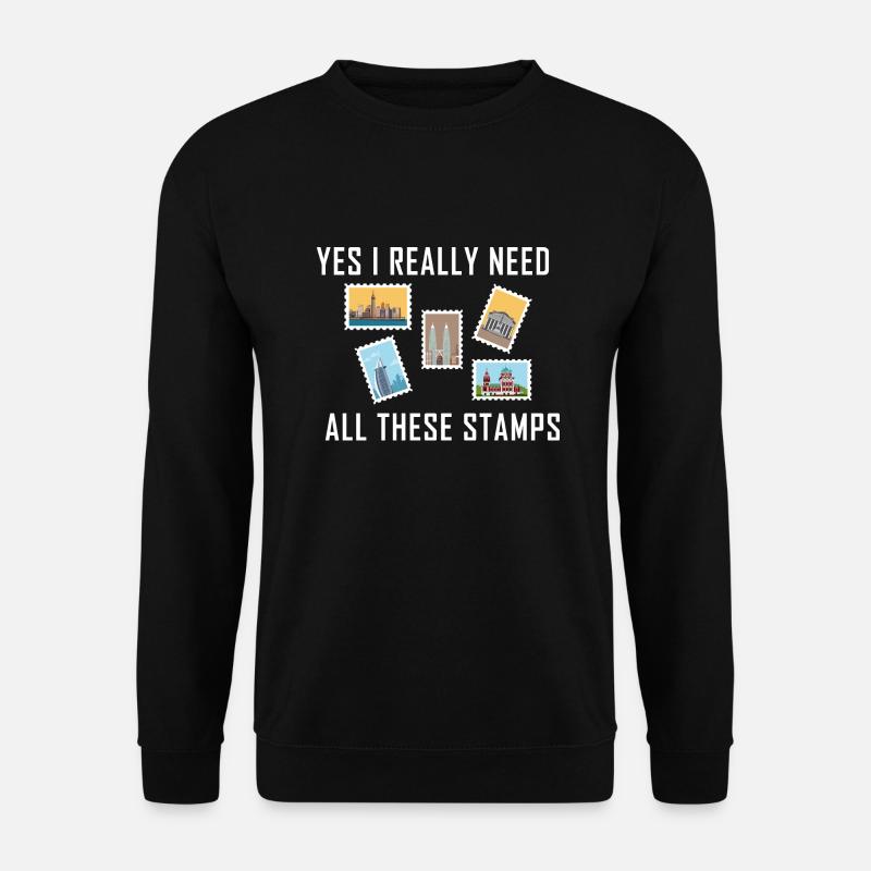 Stamp collecting - Unisex Sweatshirt - black