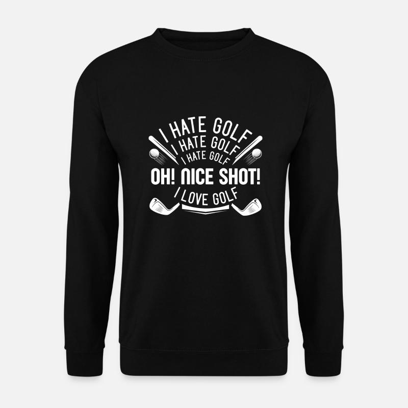 I Hate Golf - Unisex Pullover - Schwarz