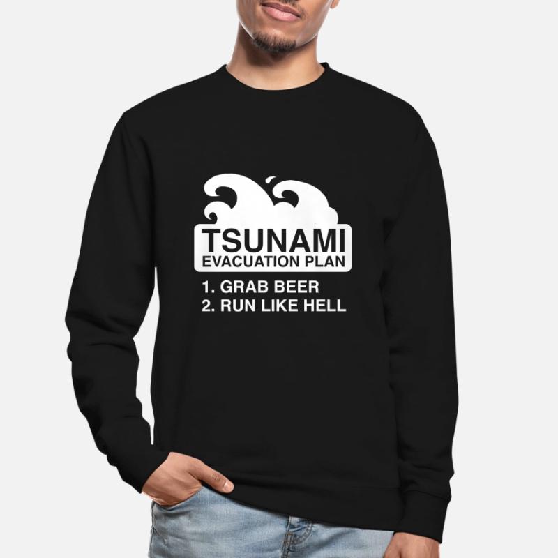 Plan d’évacuation après le tsunami Sweat-shirt Unisexe