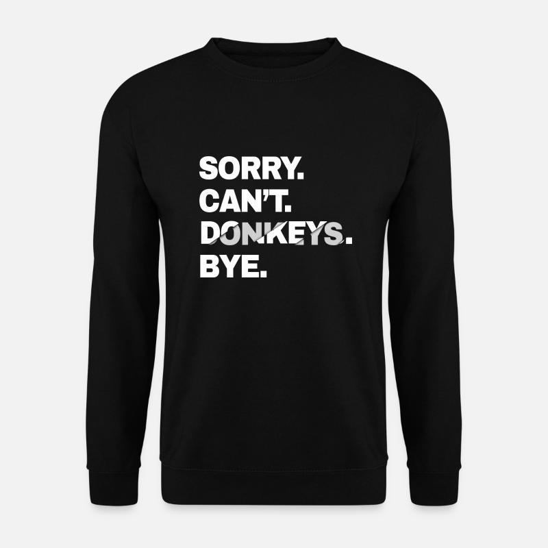 Esel - Unisex Pullover - Schwarz