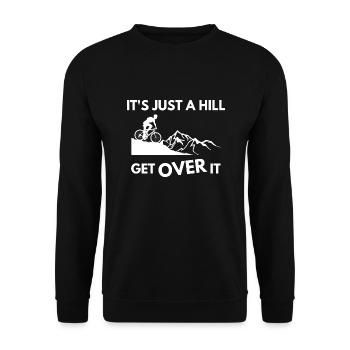 Mountain Bike Quote Saying Cool Funny Bicycle MTB - Unisex Pullover - Schwarz - Vorne - Alina (178cm) & Michal (187cm)
