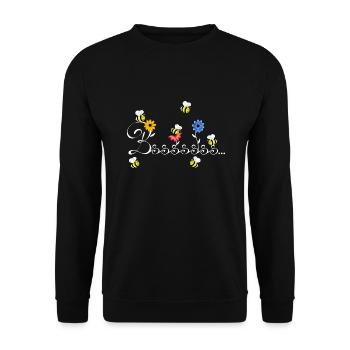 Hummel Abeille Guêpe fleur fleur miel printemps - Sweat-shirt Unisexe - noir - Devant - Alina (178cm) & Michal (187cm)