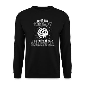 volley-ball - Sweat-shirt Unisexe - noir - Devant - Alina (178cm) & Michal (187cm)