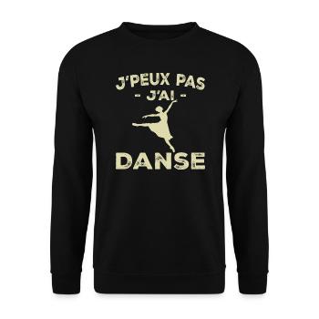 I Can't I Dance - Geschenk für Frauen - Unisex Pullover - Schwarz - Vorne - Alina (178cm) & Michal (187cm)