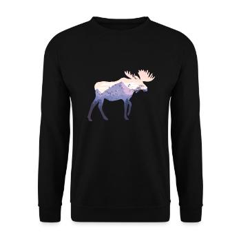 elk - Unisex Sweatshirt - black - Front - Alina (178cm) & Michal (187cm)