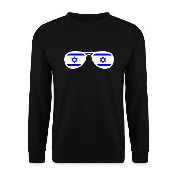 Israel - Unisex Pullover - Schwarz - Vorne - Alina (178cm) & Michal (187cm)