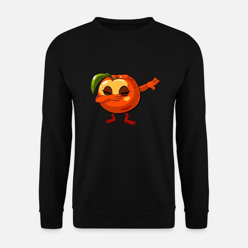 Dabbing Peach - Unisex Sweatshirt - black