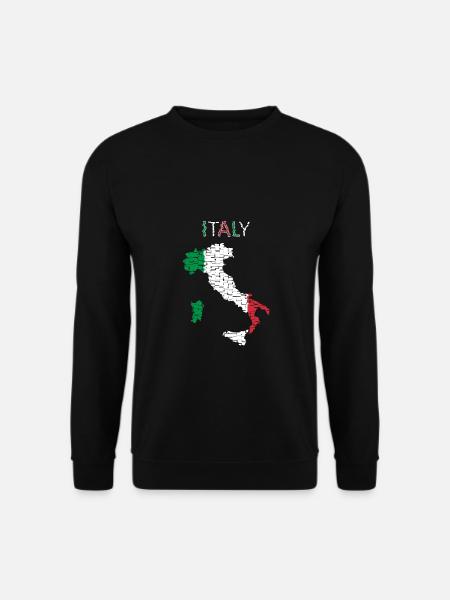 Italie Drapeau - Design d’art - Sweat-shirt Unisexe - noir
